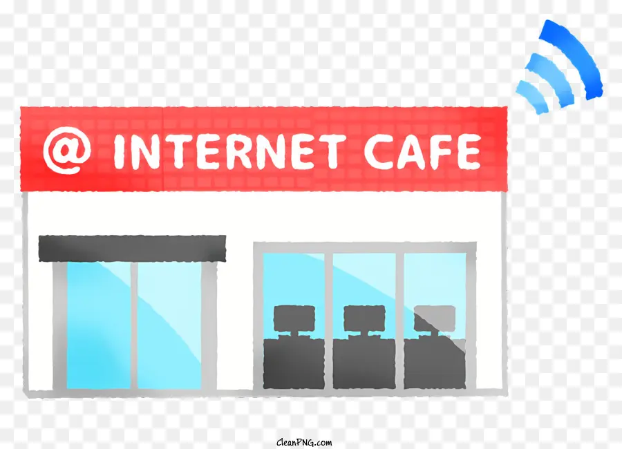 Café Internet，Red Inalámbrica PNG