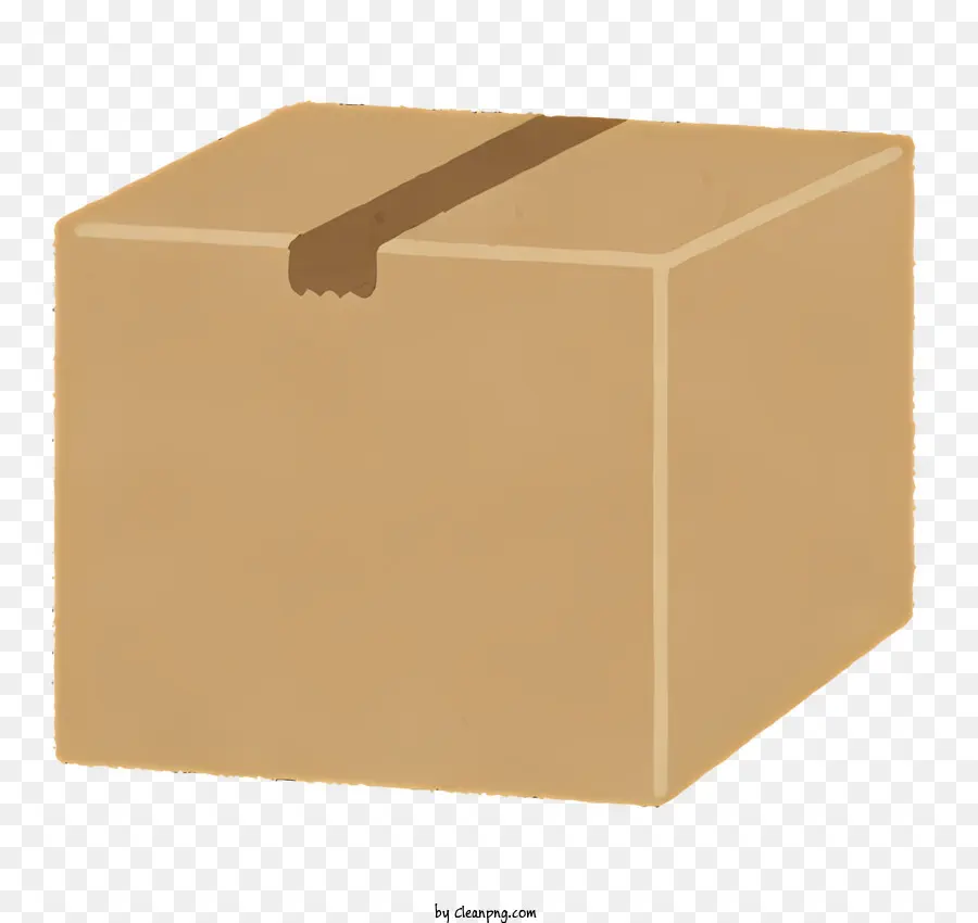 Caja De Cartón，Cinta Marrón PNG