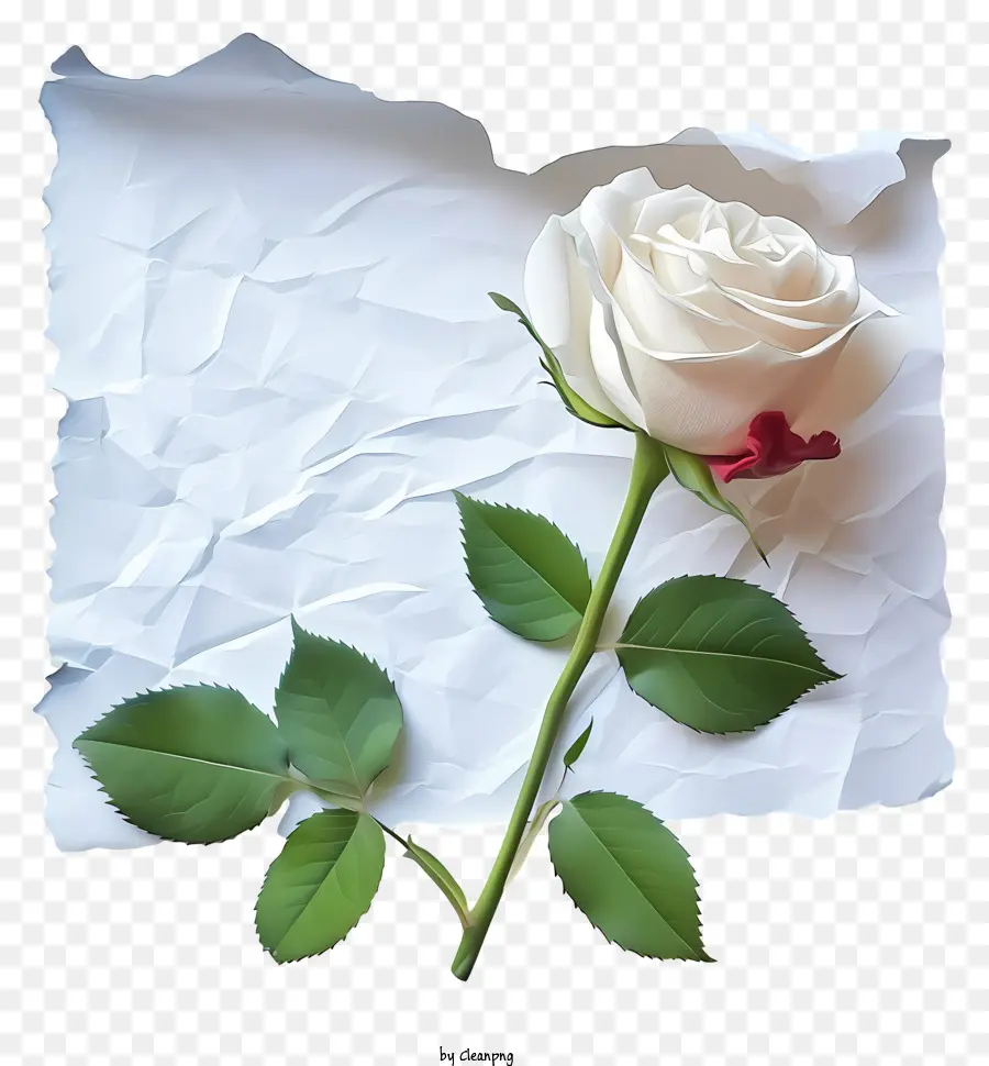 Rosa Y Papel，De La Rosa Blanca PNG