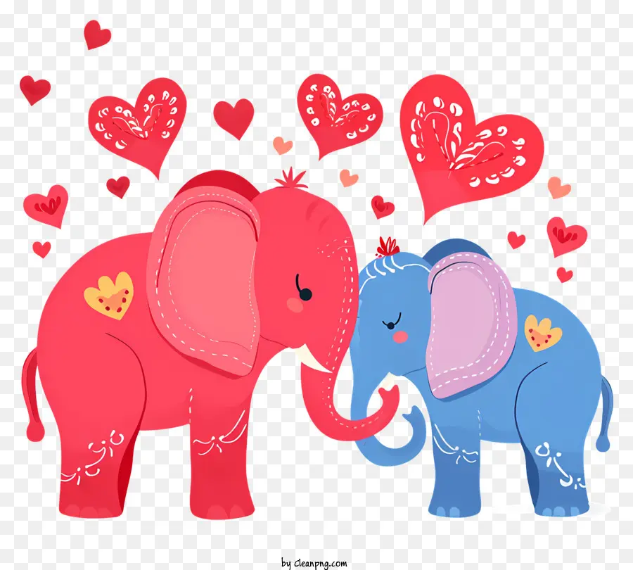 Elefante Plano De San Valentín，Elefantes PNG