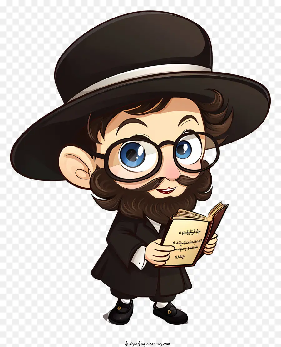 Hombre Con Sombrero Negro，Hombre Leyendo Biblia PNG