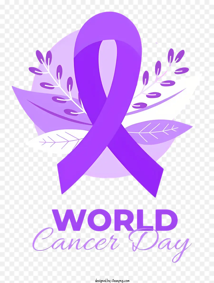 Día Mundial Contra El Cáncer，Cinta Morada PNG