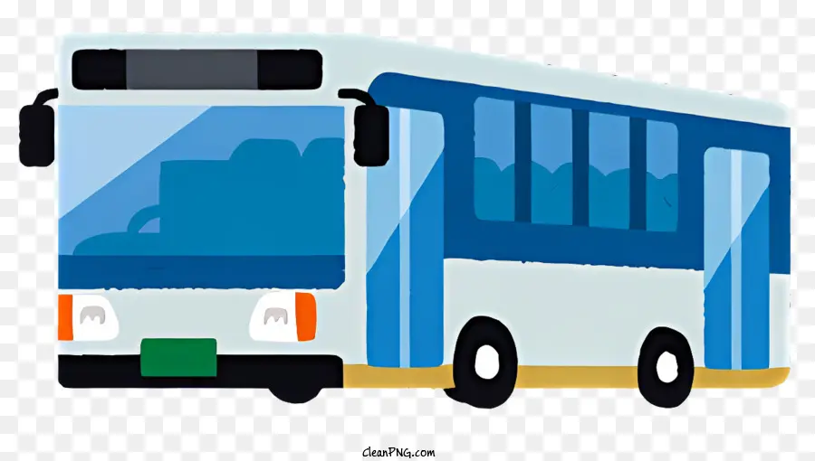 Autobús，Autobús Azul Y Blanco PNG