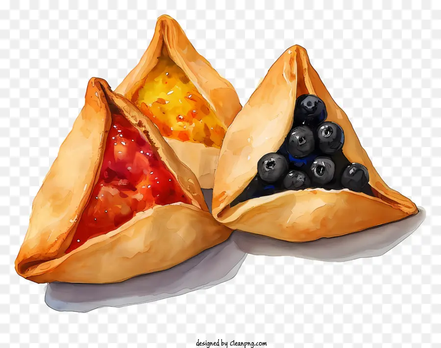 Purim Hamantaschen，Pasteles PNG