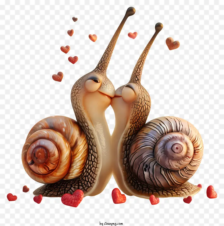 Valentine Snails，Los Caracoles PNG