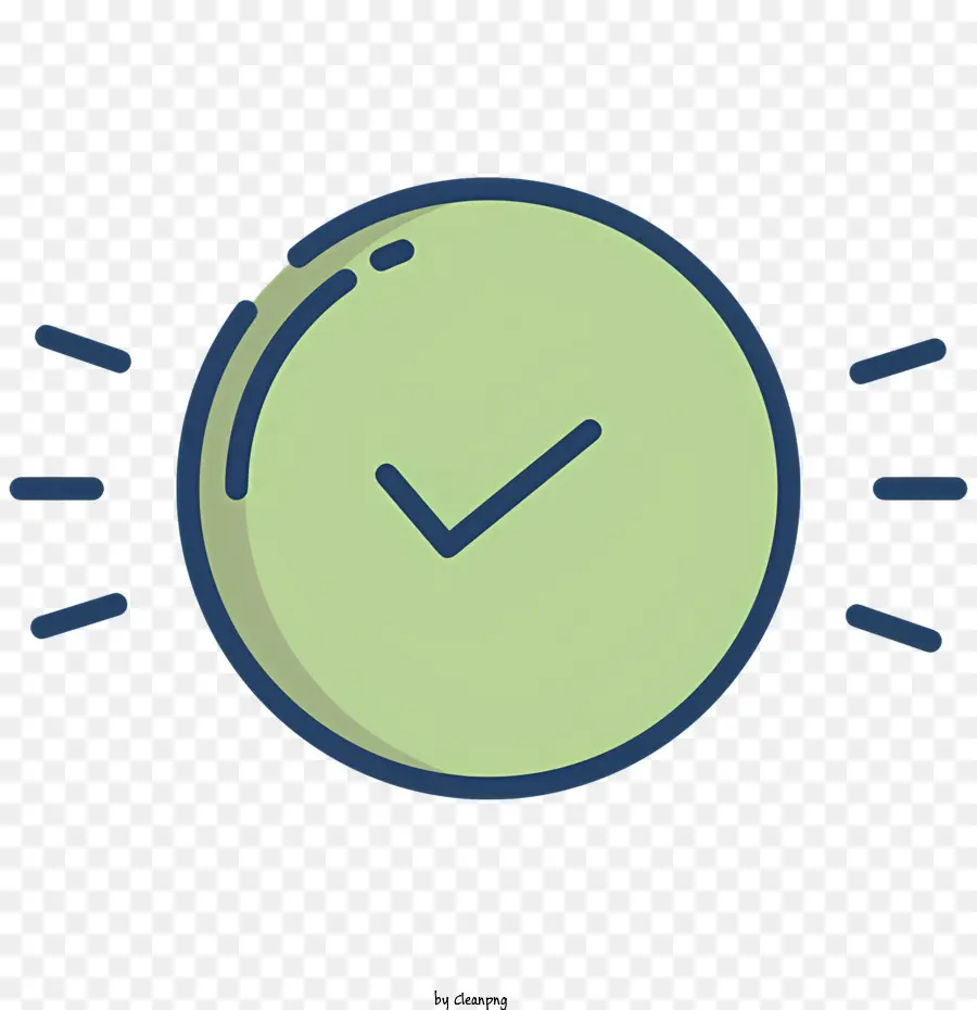 Marca De Verificación Verde，Reloj PNG