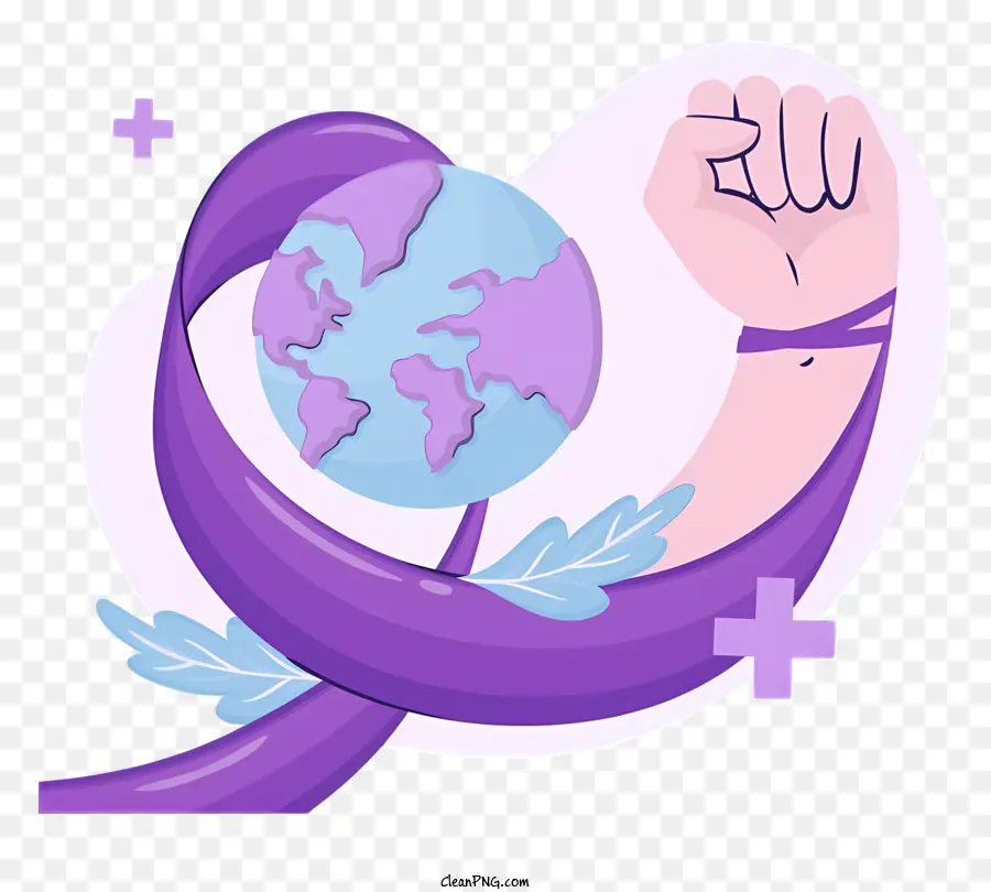 Día Mundial Contra El Cáncer，Activista Femenina PNG