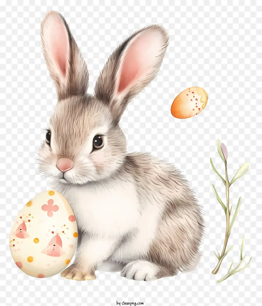 Conejito De Pascua Dibujado A Mano，Conejito De Pascua PNG