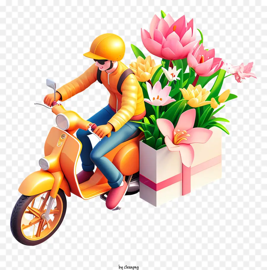 La Entrega De Flores，Valentine PNG