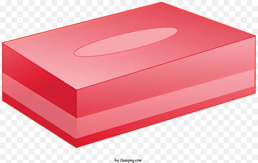 Caja De Pañuelos，Borrador Rojo PNG