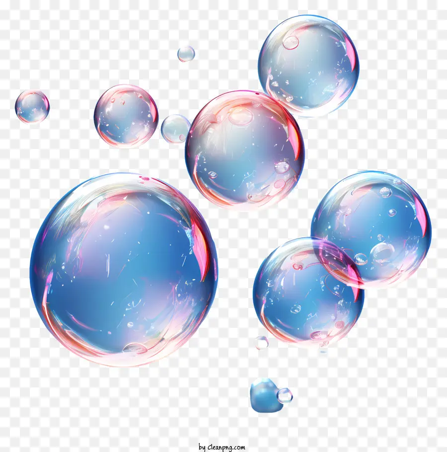 Burbujas De Jabón Plana，Burbujas De Colores PNG
