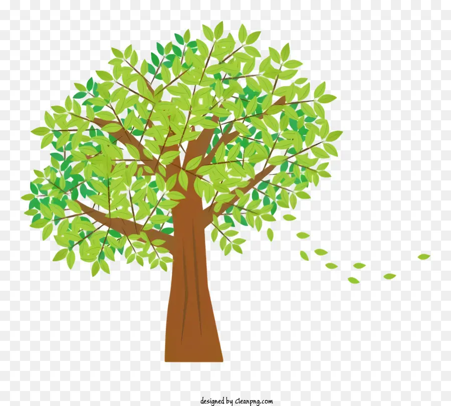 árbol Verde，Deja De Soplar PNG