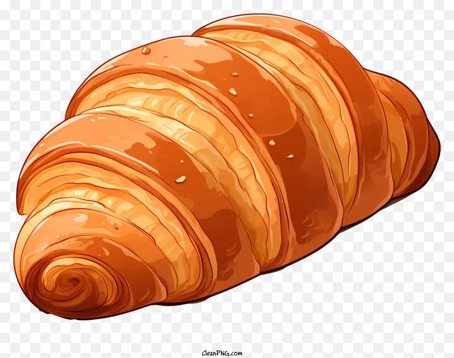 Croissant Francés Estilo Garabato，Creciente PNG