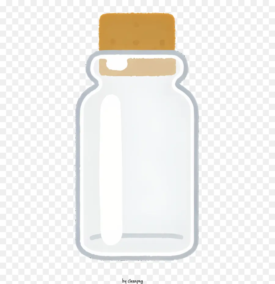 Botella De Vidrio，Top De Corcho PNG