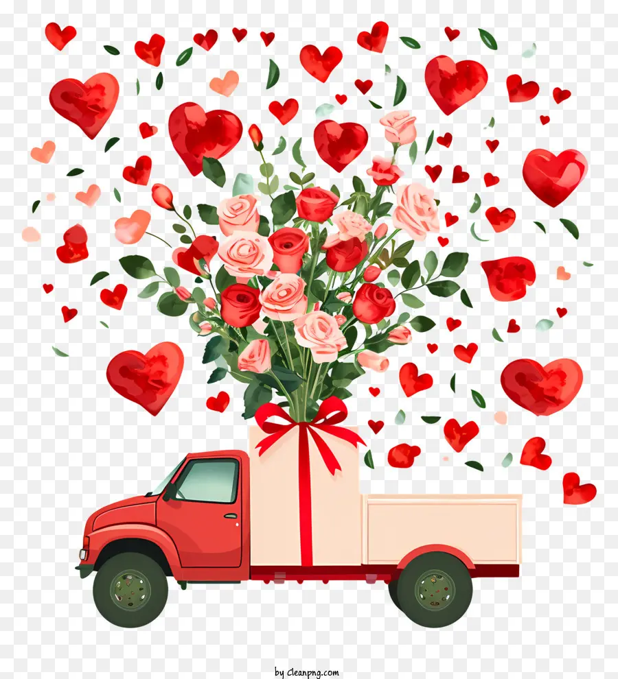 La Entrega De Flores，Valentine PNG