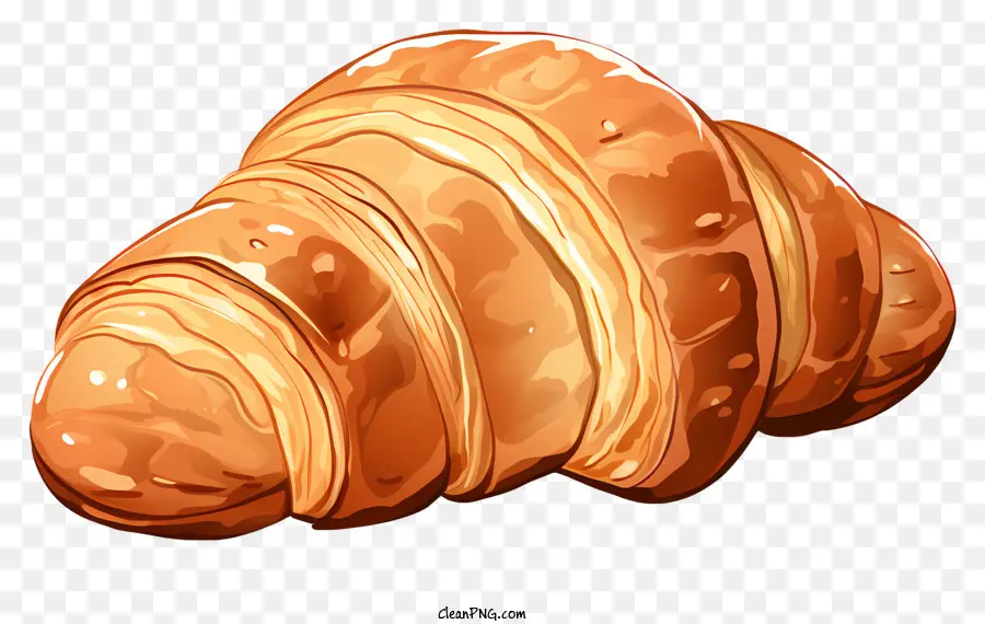 Croissant Francés Estilo Garabato，Creciente PNG