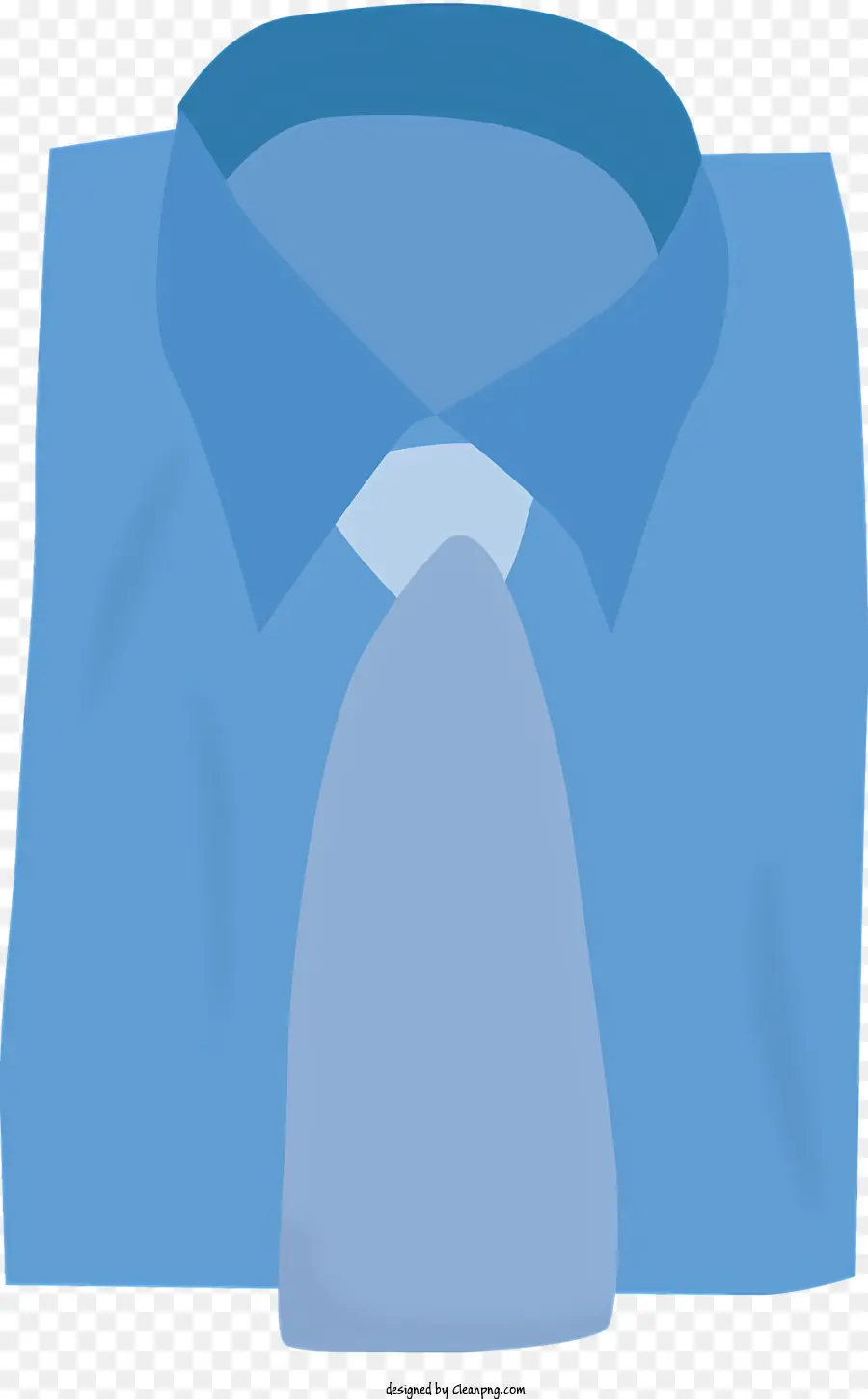 Icono，Camisa Azul Con Corbata PNG