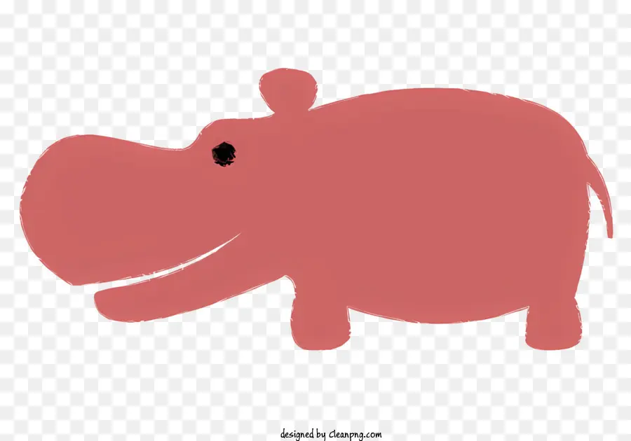 Animal，Hipopótamo Rojo PNG