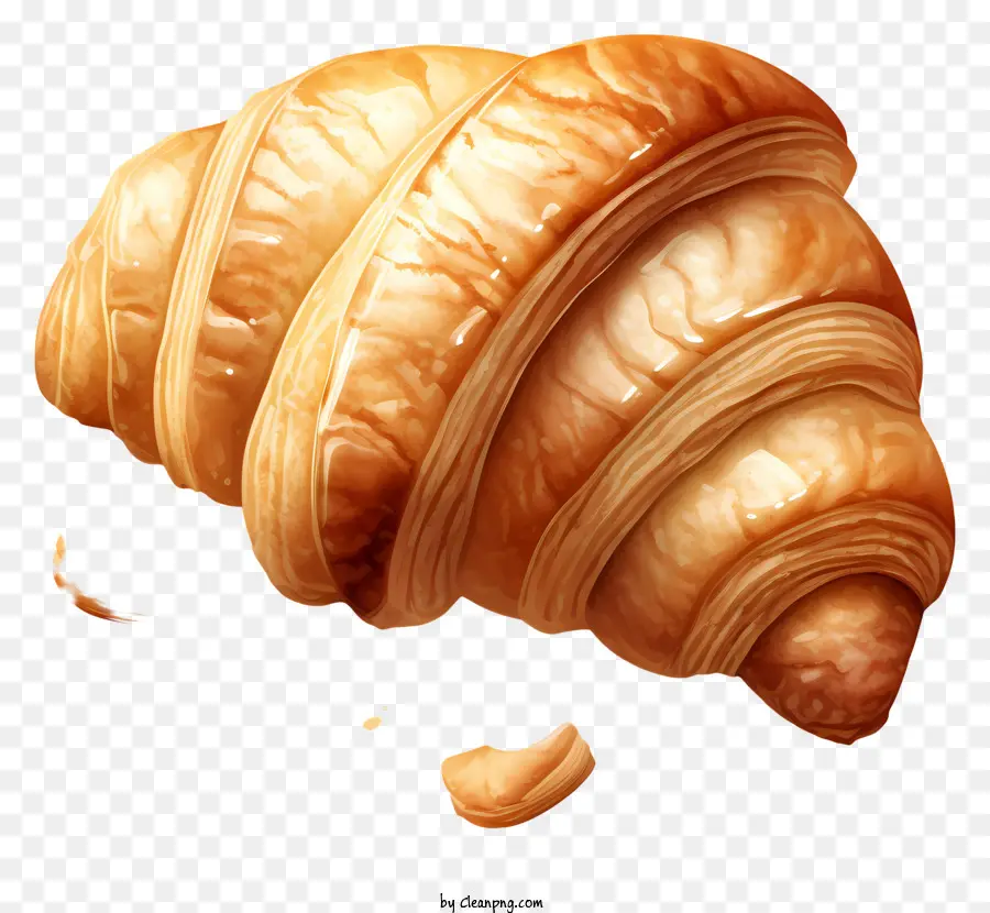 Croissant Francés Estilo Boceto，Cuerno PNG