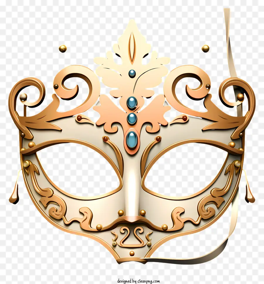 Máscara De Mascarada Dibujada A Mano，Máscara Decorativa PNG