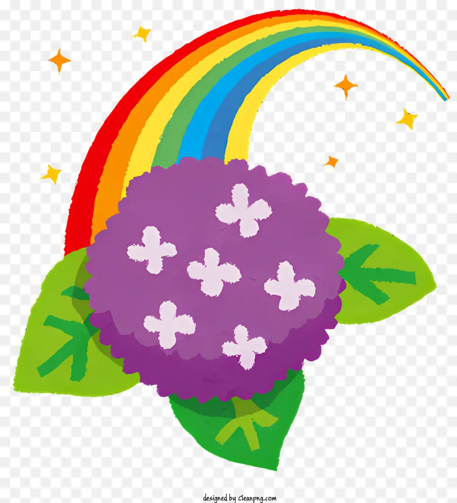 Flor，Flor Y Arcoiris PNG