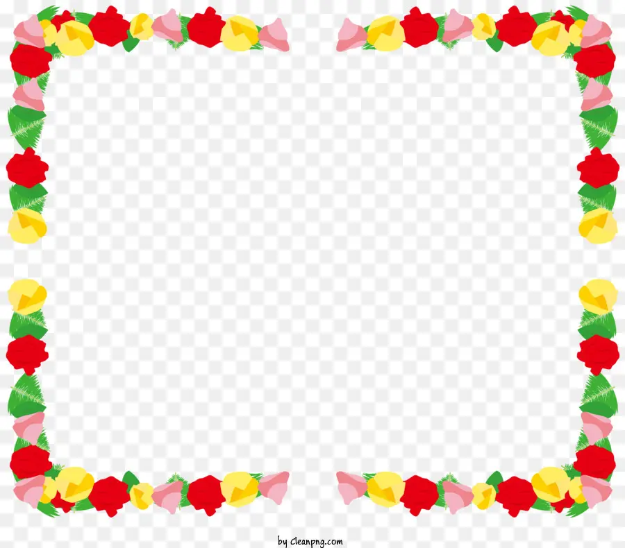 Icono，Marco Floral PNG