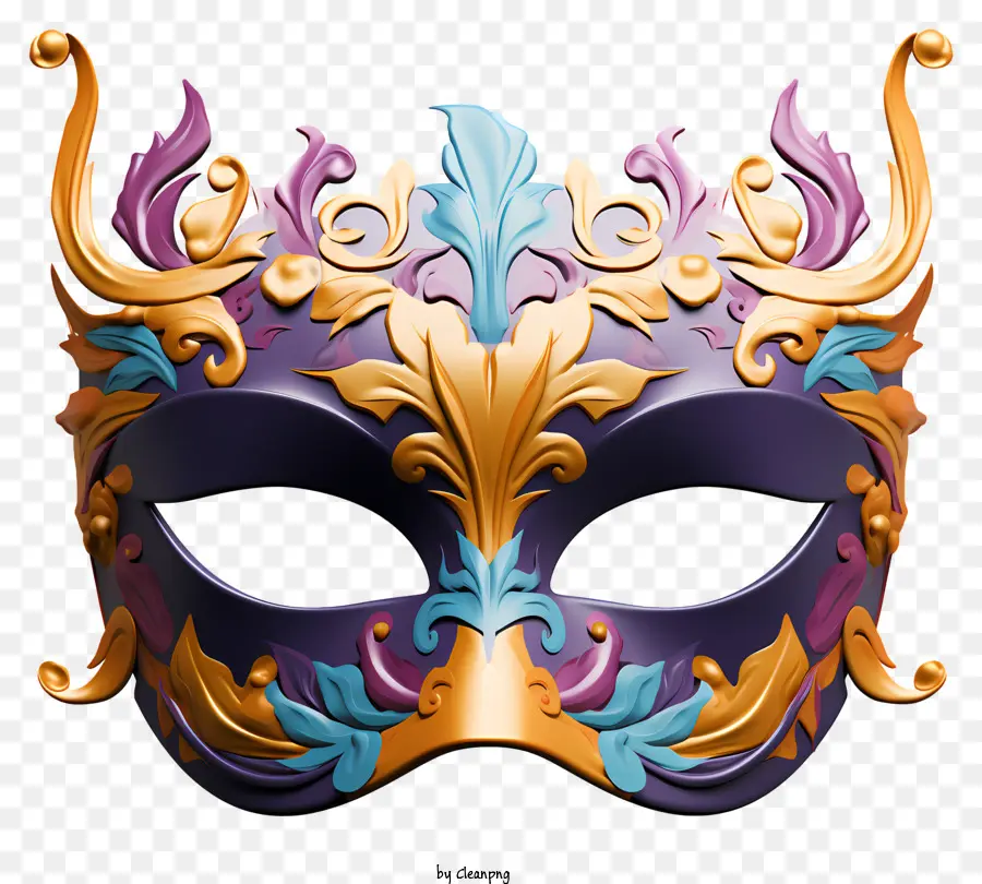 Máscara De Mascarada De Pinturas Multicolores，Mascarilla PNG