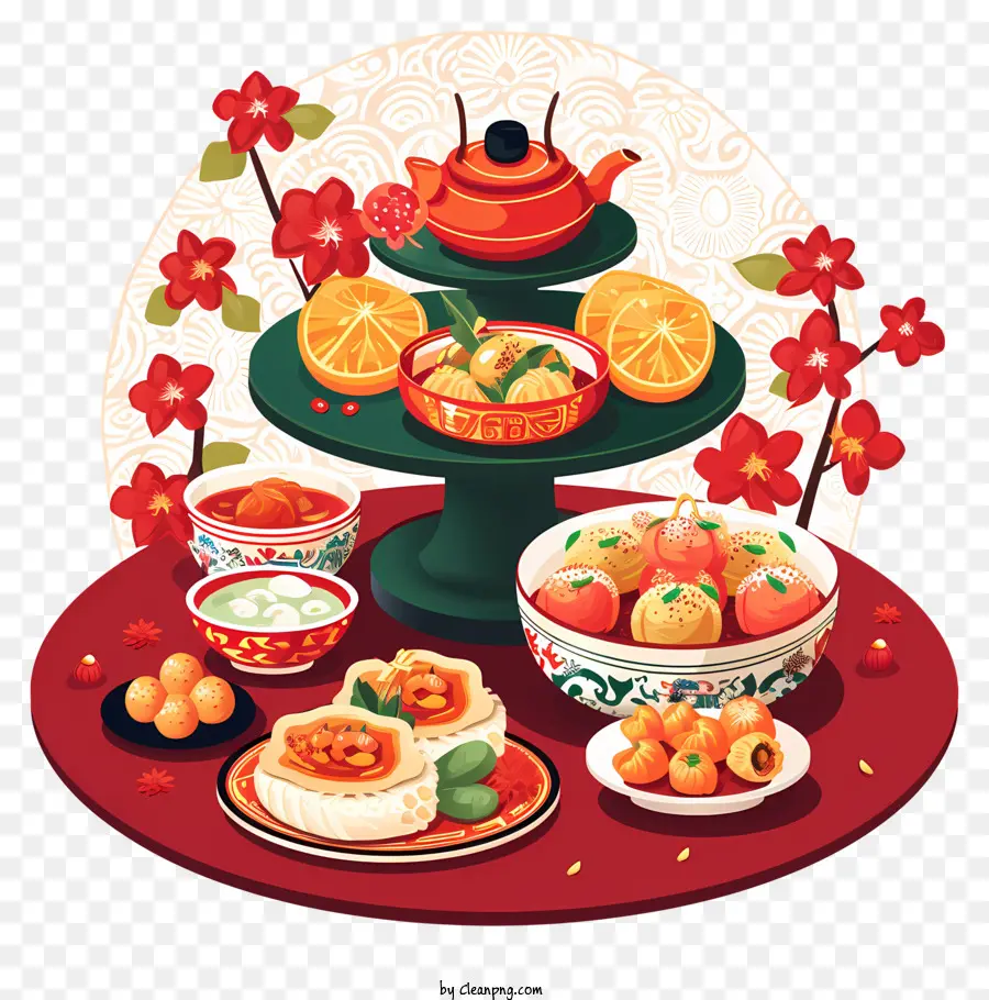 Menú De Año Nuevo Chino，La Cocina China PNG