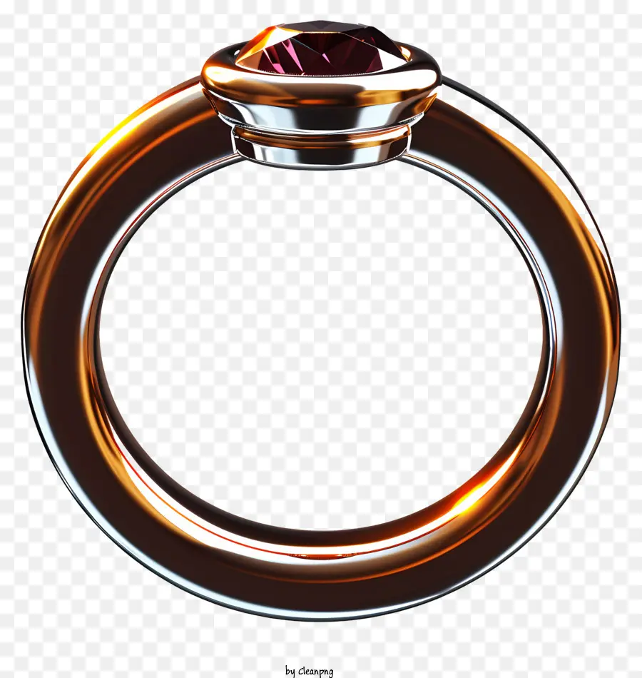 Anillo De Bodas Realista Estilo 3d，Anillo PNG