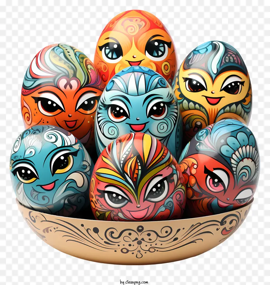 Huevo De Pascua，Huevos Decorados PNG