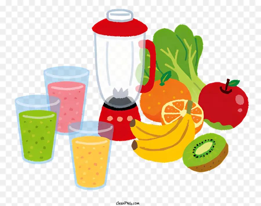 Icono，Licuadora Con Frutas PNG