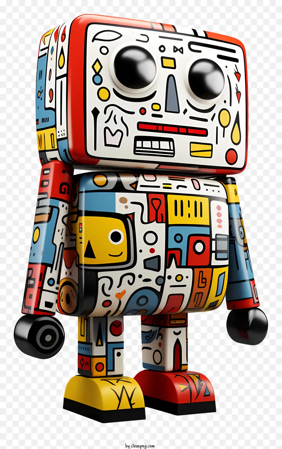 Dibujos Animados De Juguetes，Robot 3d Renderizado PNG