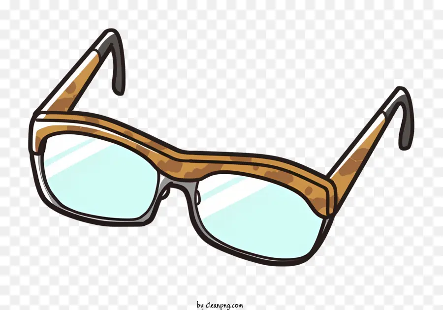 Gafas De Madera，Gafas De Lente Transparentes PNG