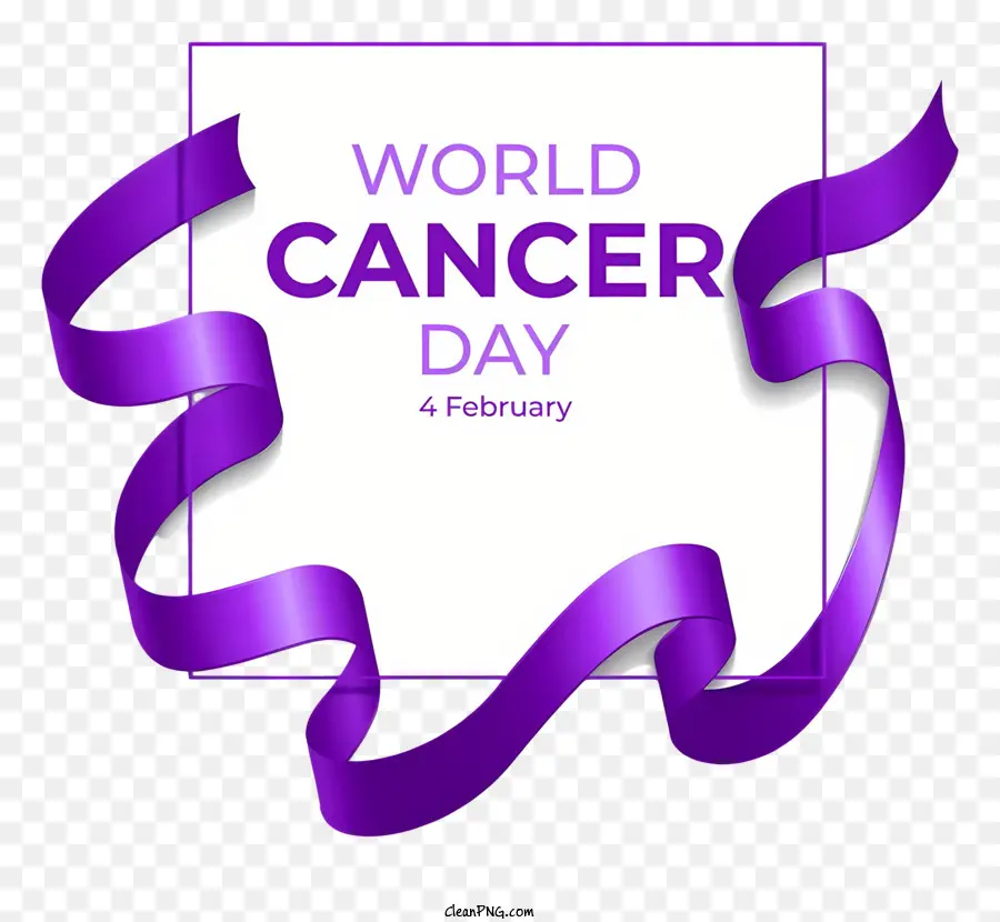 Día Mundial Contra El Cáncer，Cinta Morada PNG