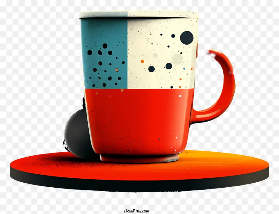 Taza De Café，Taza Colorida PNG