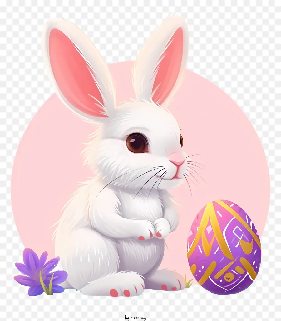 Icono De Conejito De Pascua，Conejo Blanco PNG