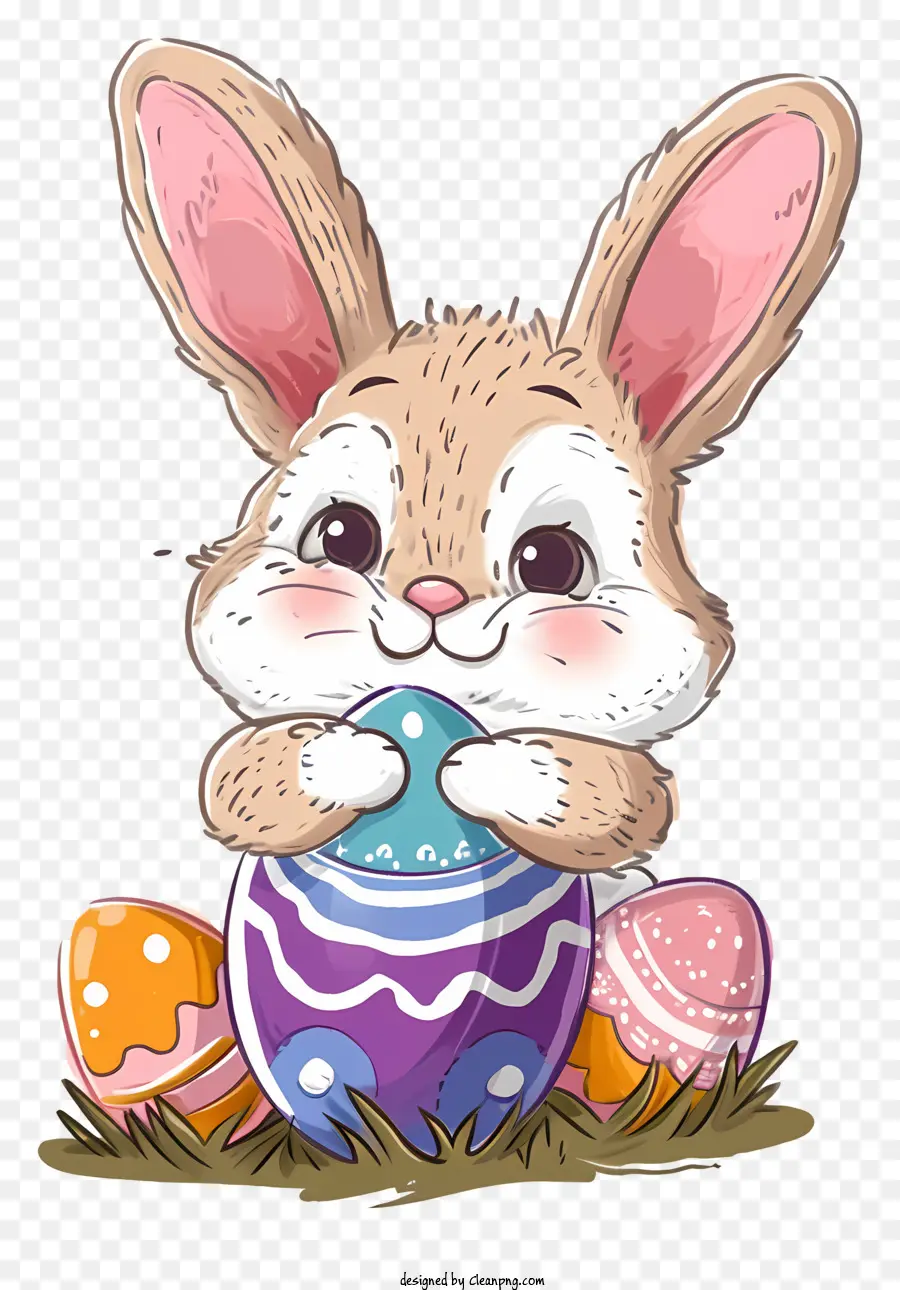 Diseño De Personajes De Dibujo Vectorial，Conejito De Pascua PNG