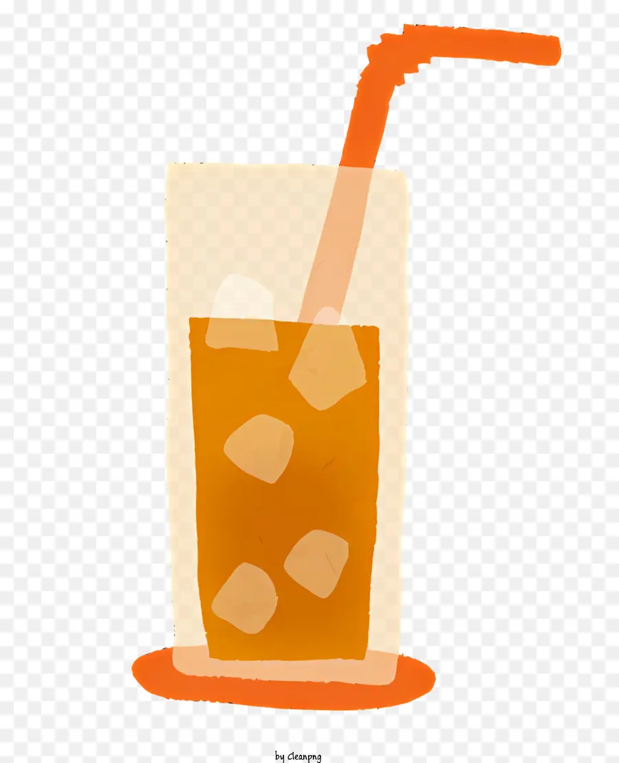 Vaso De Té Helado，Superficie Clara PNG