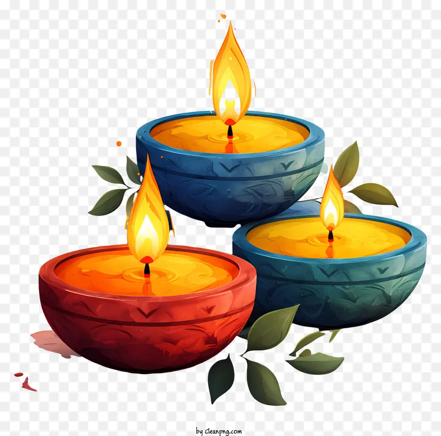 Lámpara De Diwali，Velas PNG