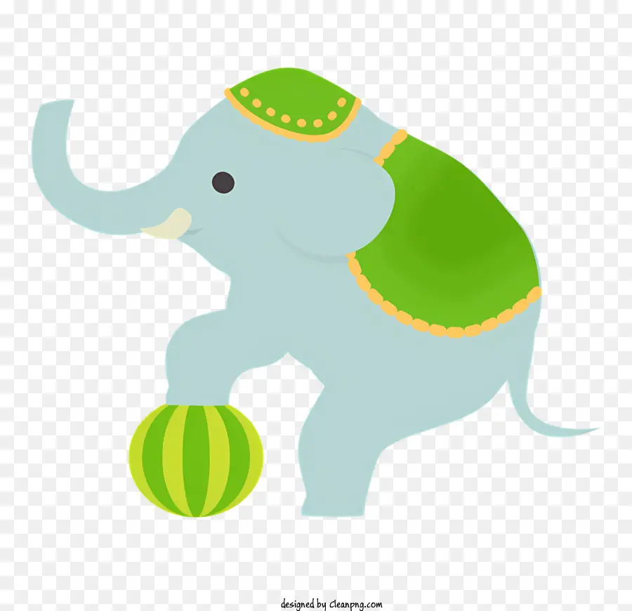 Elefante，Verde Chaleco PNG