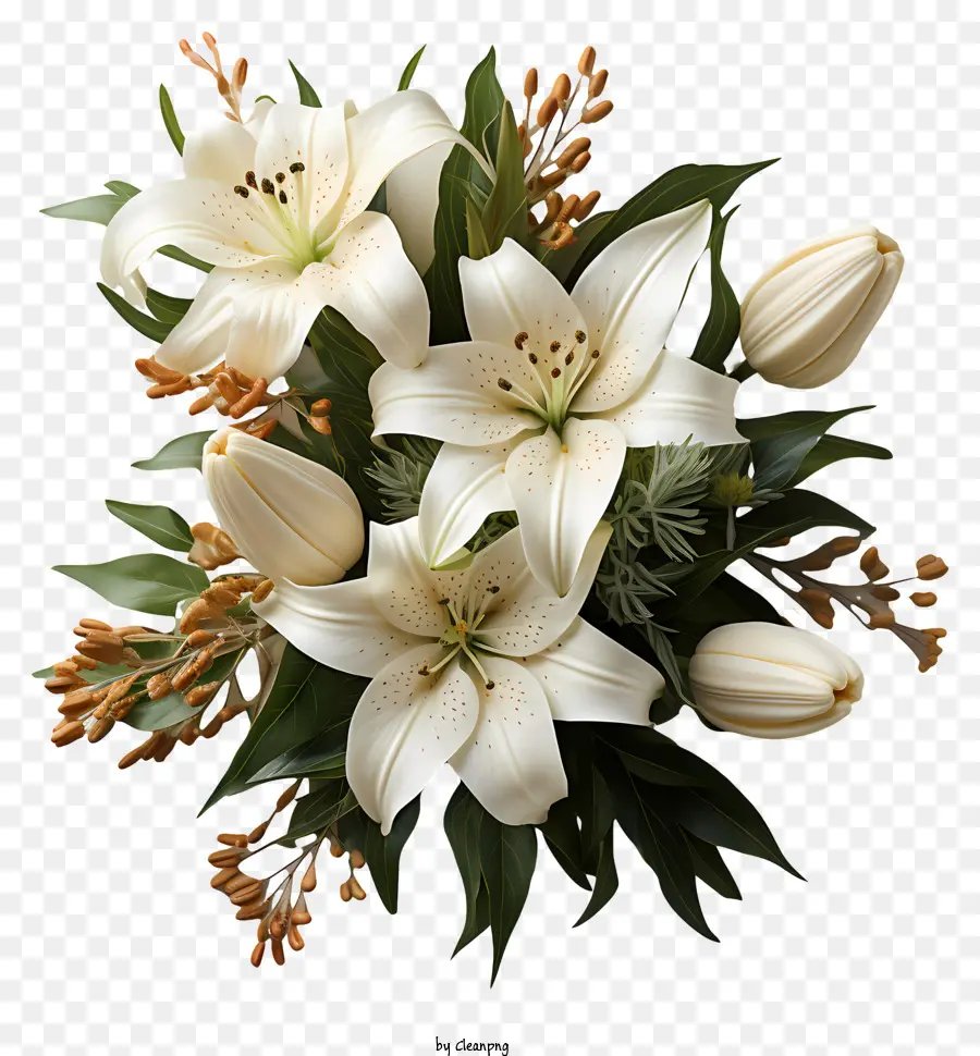 Lirio De Pascua，Lirios Blancos PNG