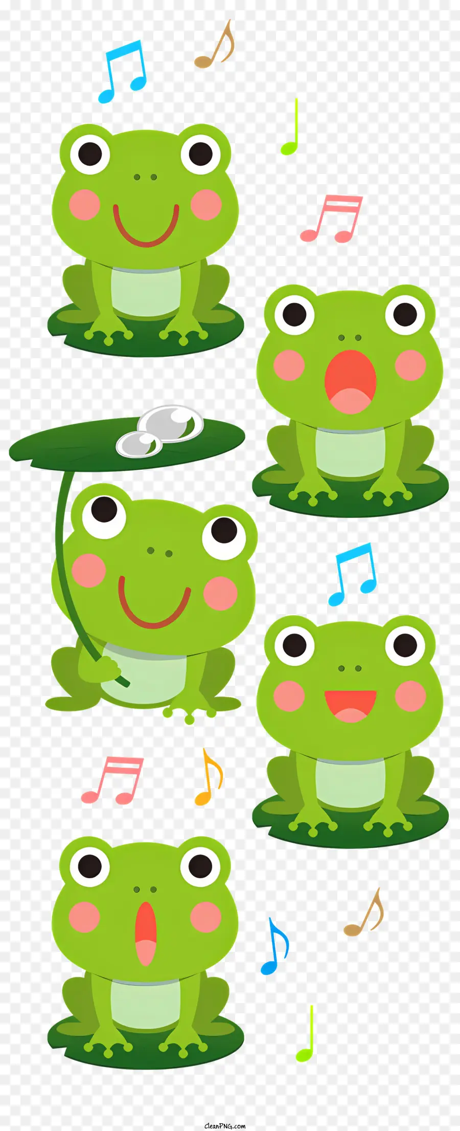 Ranas Musicales，Animales Musicales PNG