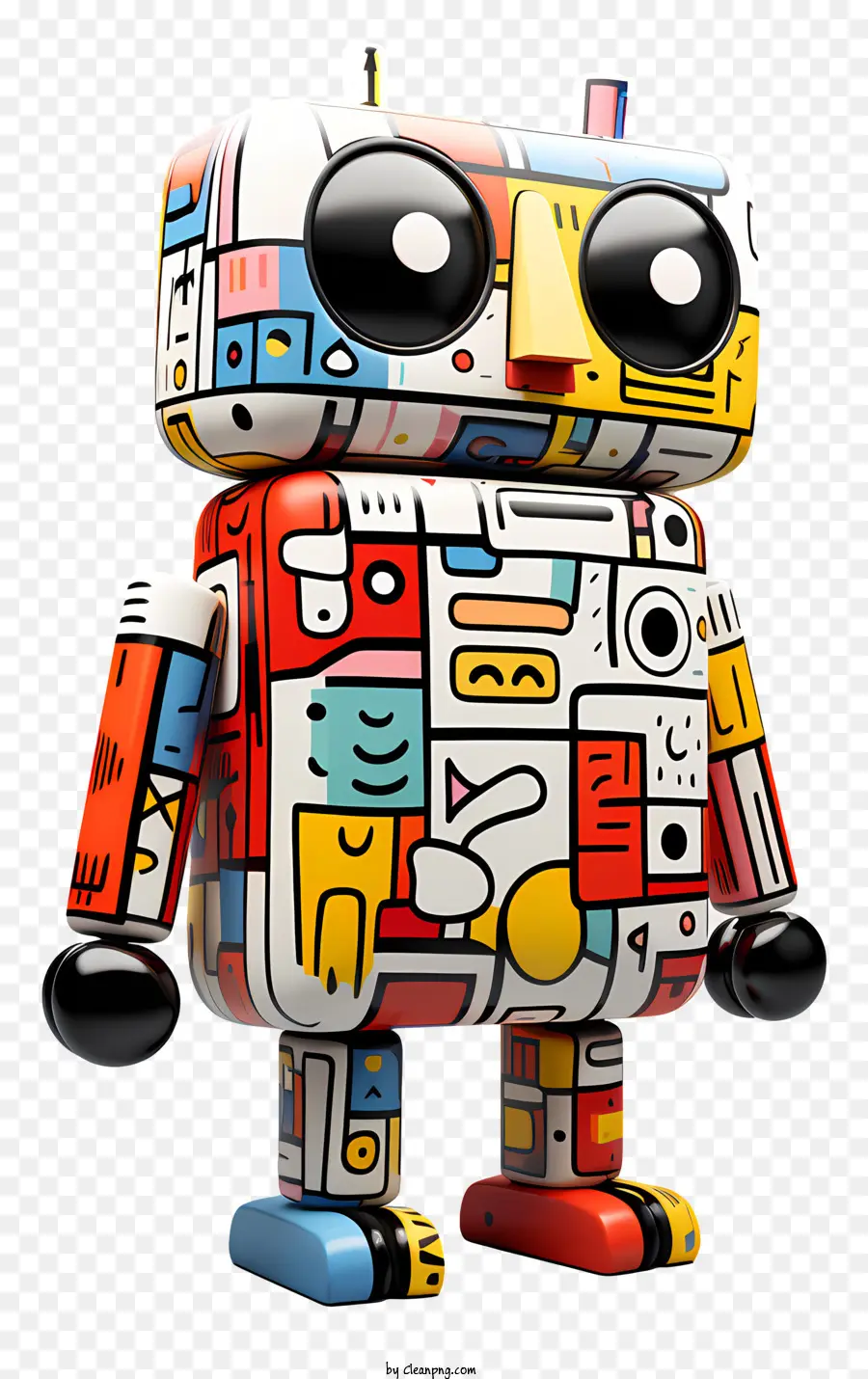 Dibujos Animados De Juguetes，Robot De Plástico De Color PNG