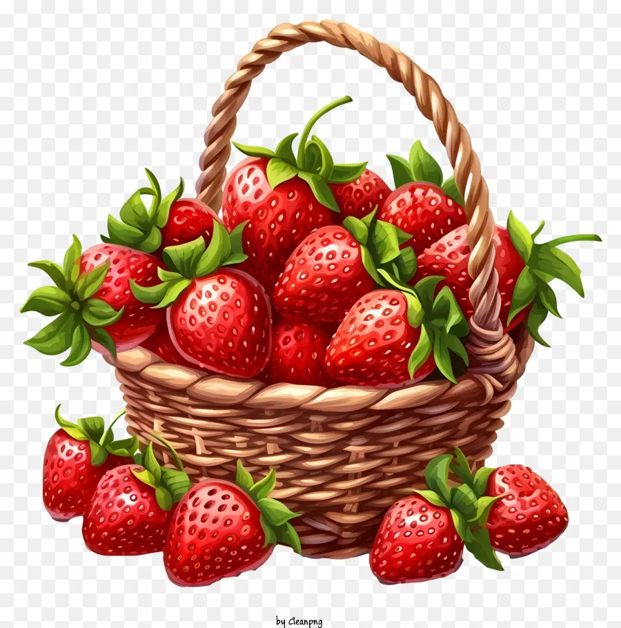 Emoji De Cesta De Fresas，Fresas PNG