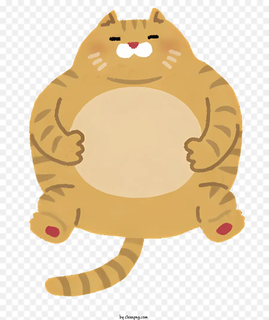 Gato De Dibujos Animados，Sonriente Gato PNG