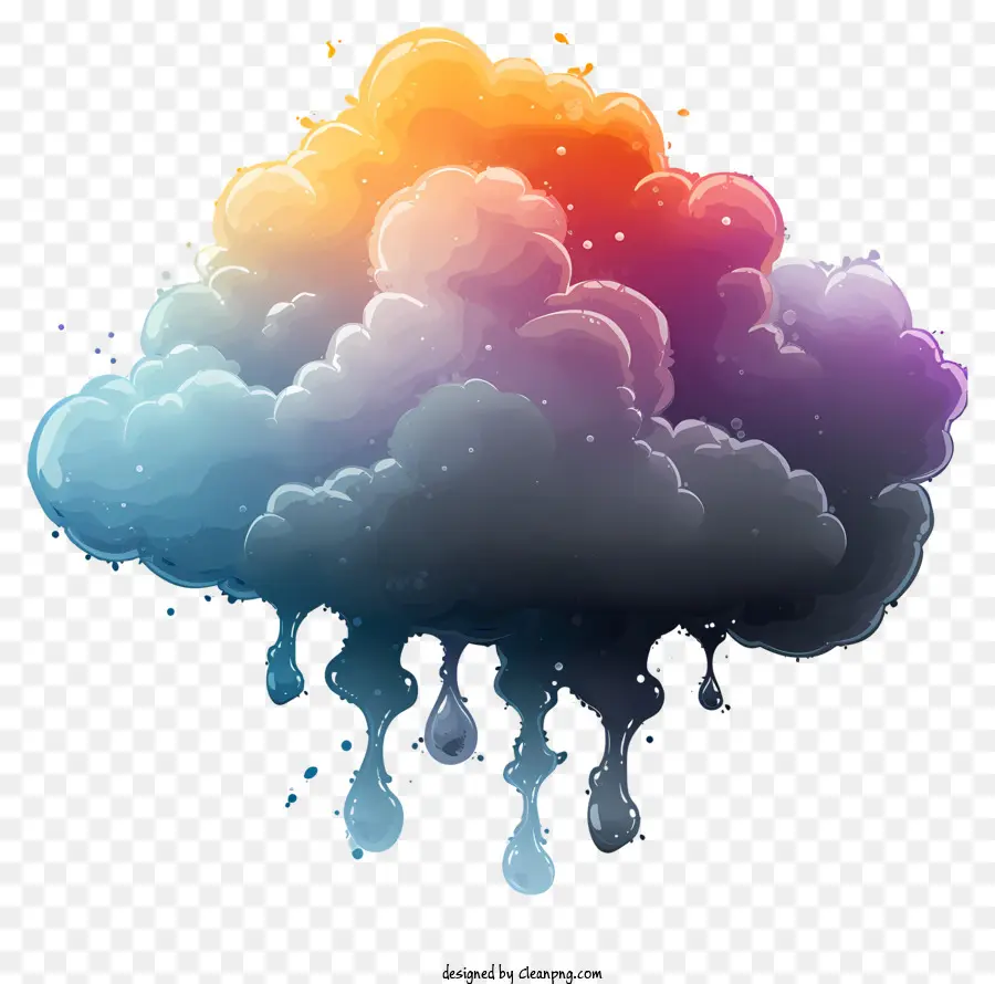 Nubes De Pinturas Multicolores，Las Nubes PNG