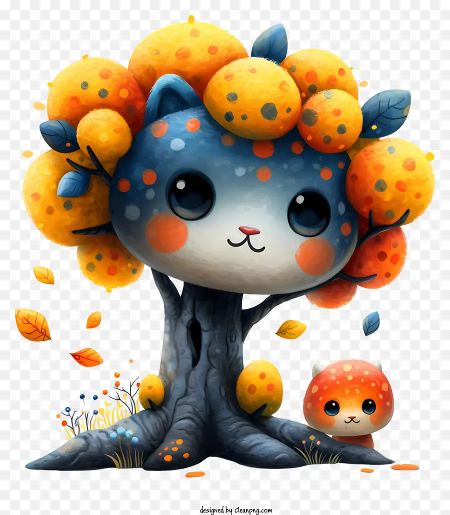 Dibujos Animados De árbol，Gato En El árbol PNG