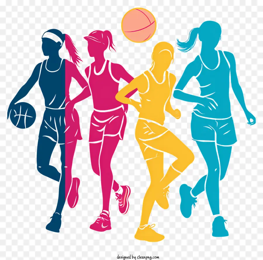 Niñas Y Mujeres En Deportes，Womens Basketball PNG