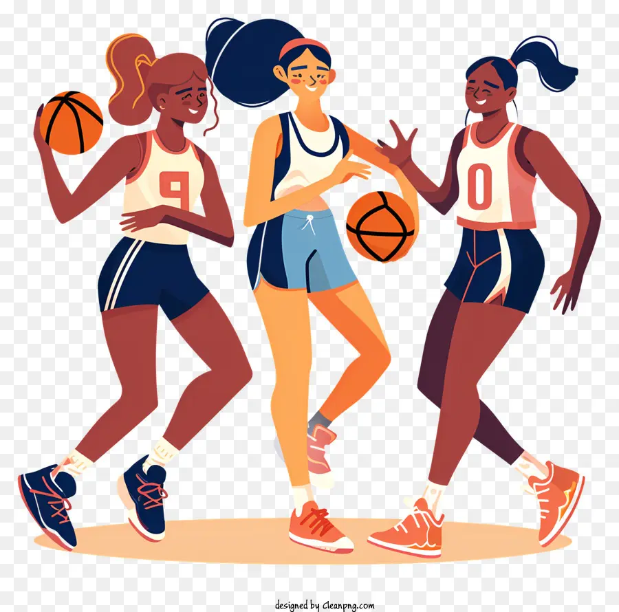 Niñas Y Mujeres En Deportes，Womens Basketball PNG