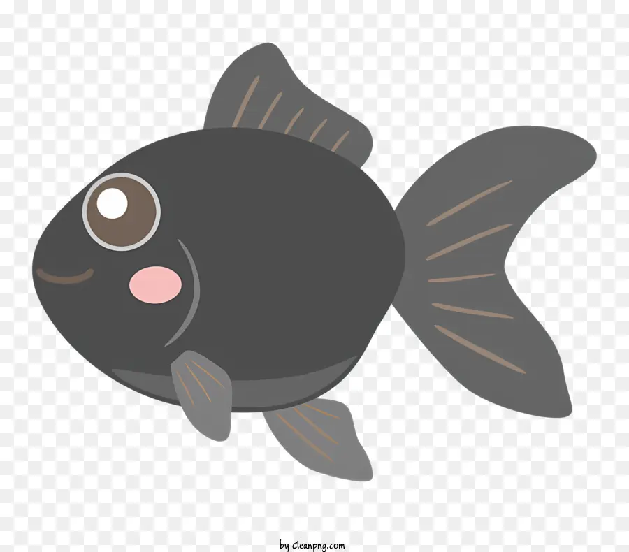 Pez Negro，Pescado Rosado PNG